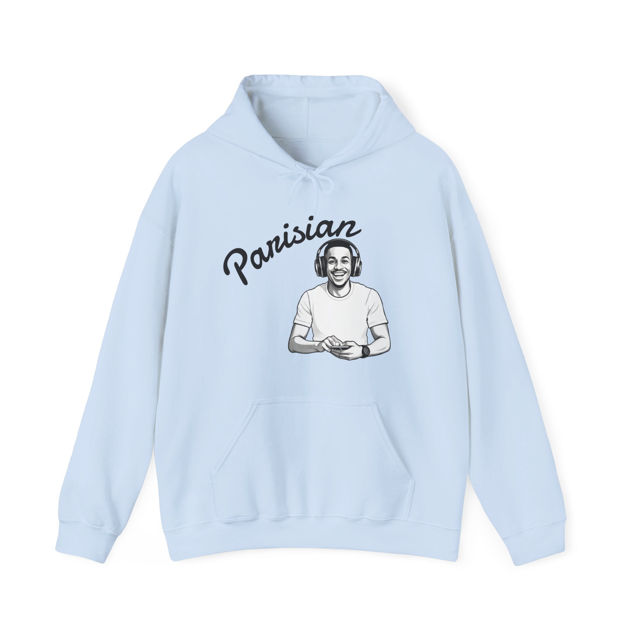 Parisian Hoodie — Retro Graphic Parisian Portrait Pullover