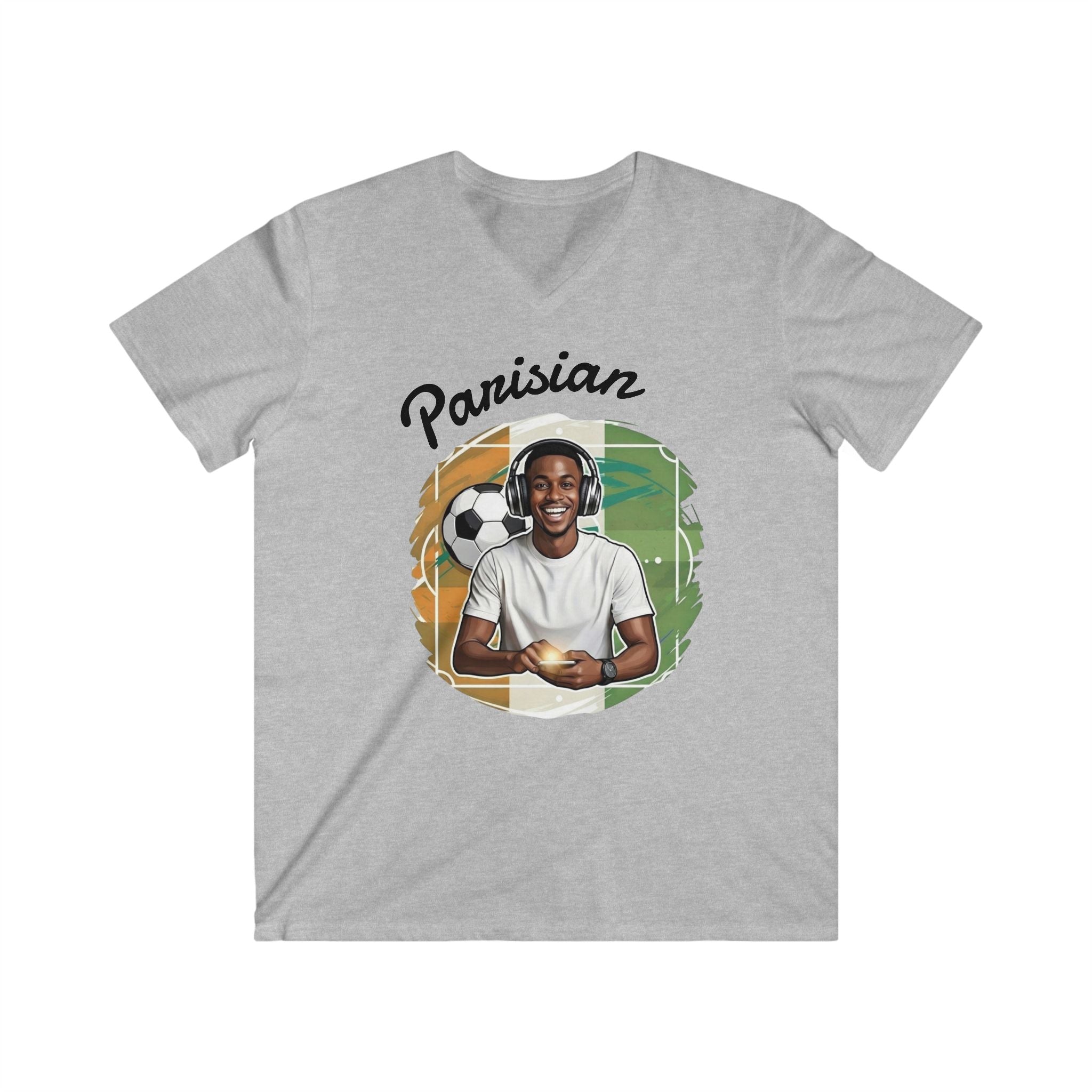 Parisian Football Perfection V-Neck Tee