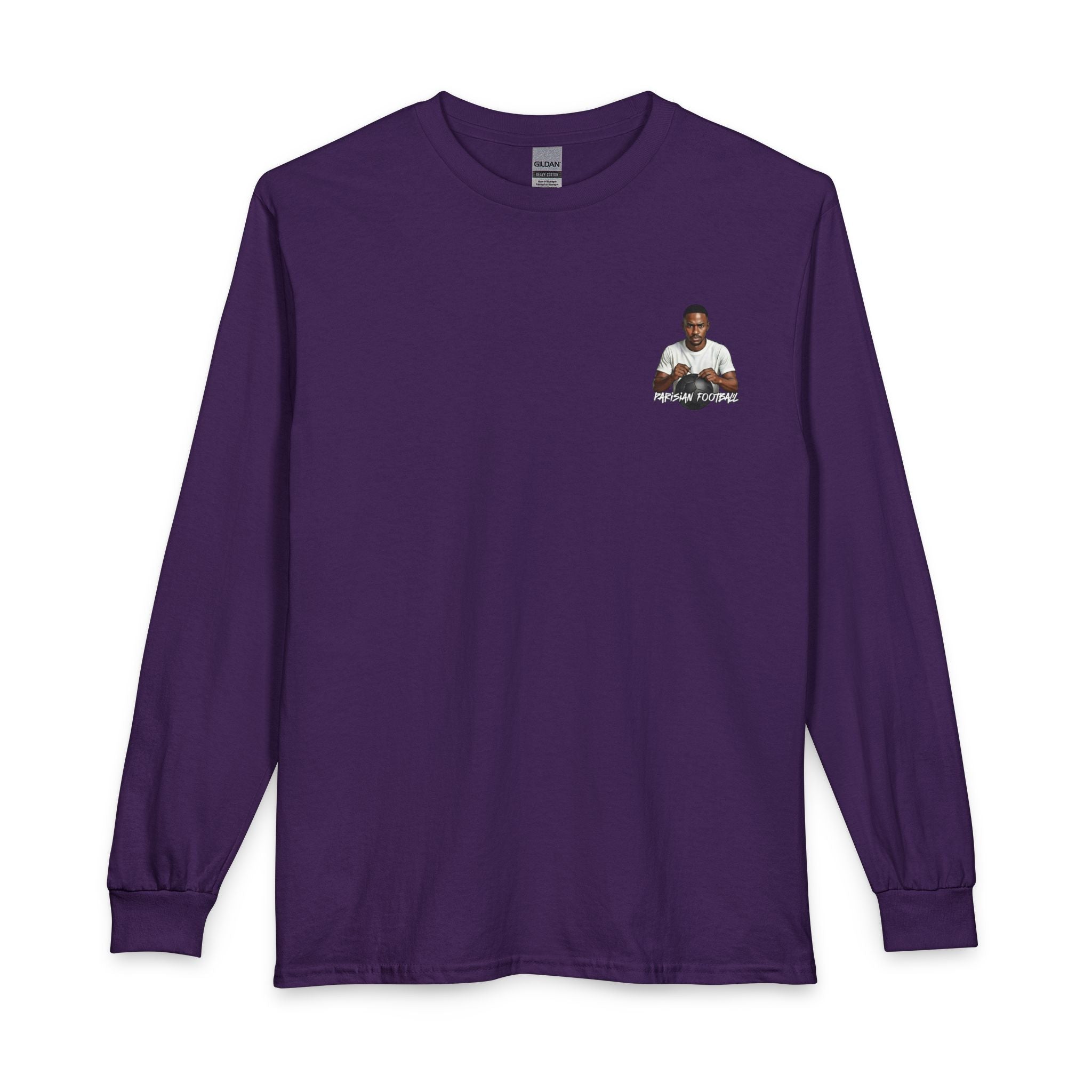 Long Sleeve T-Shirt — Minimal Pocket Basketball Player Graphic