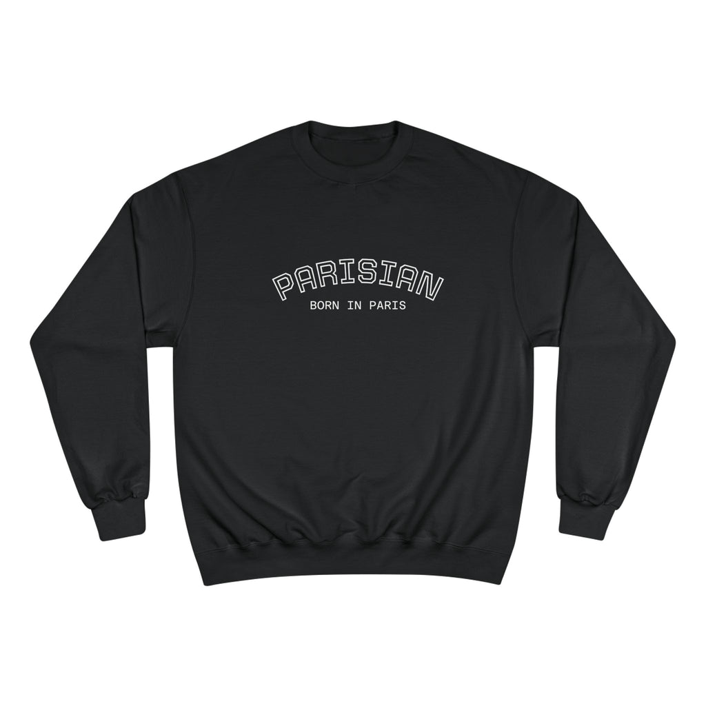 Parisian Crewneck Sweatshirt — "Born in Paris" Graphic