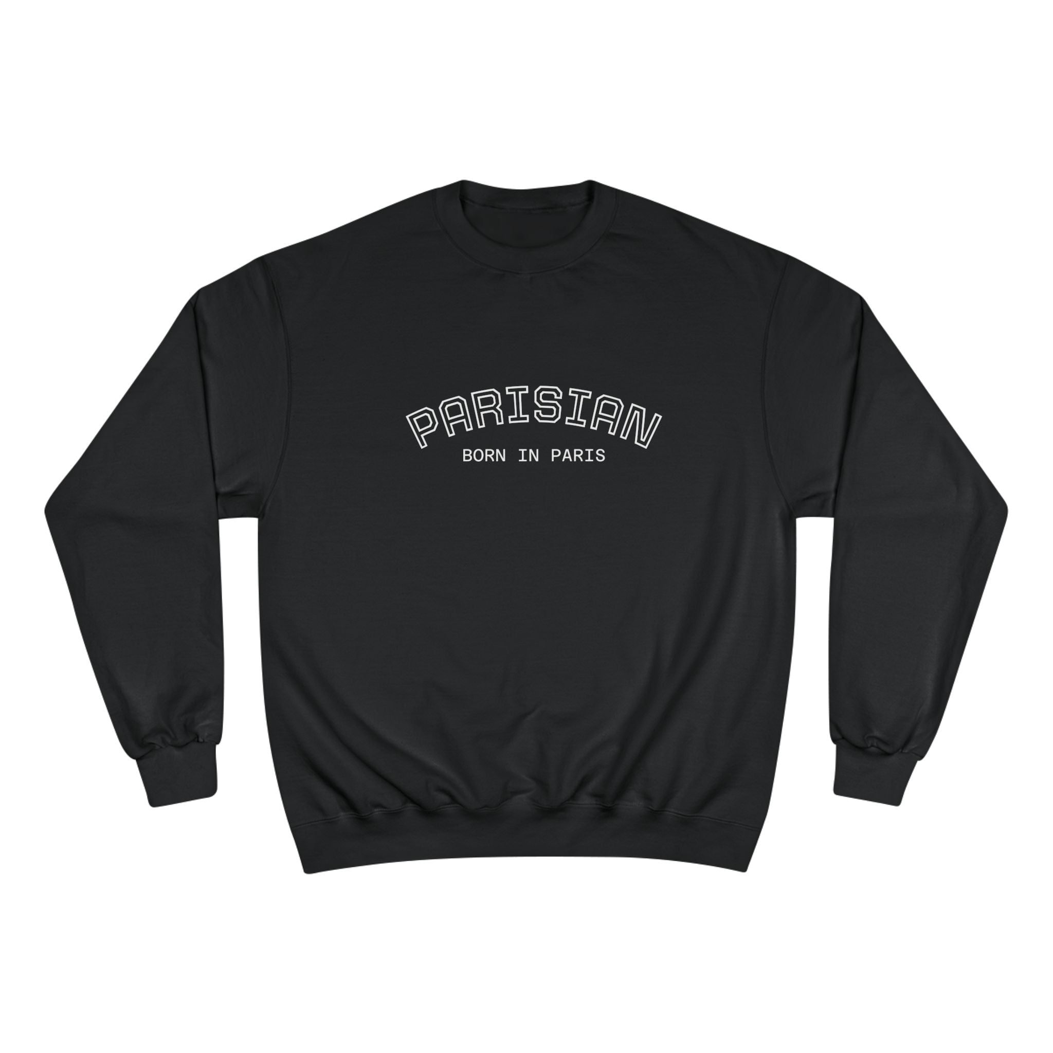 Parisian Crewneck Sweatshirt — "Born in Paris" Graphic