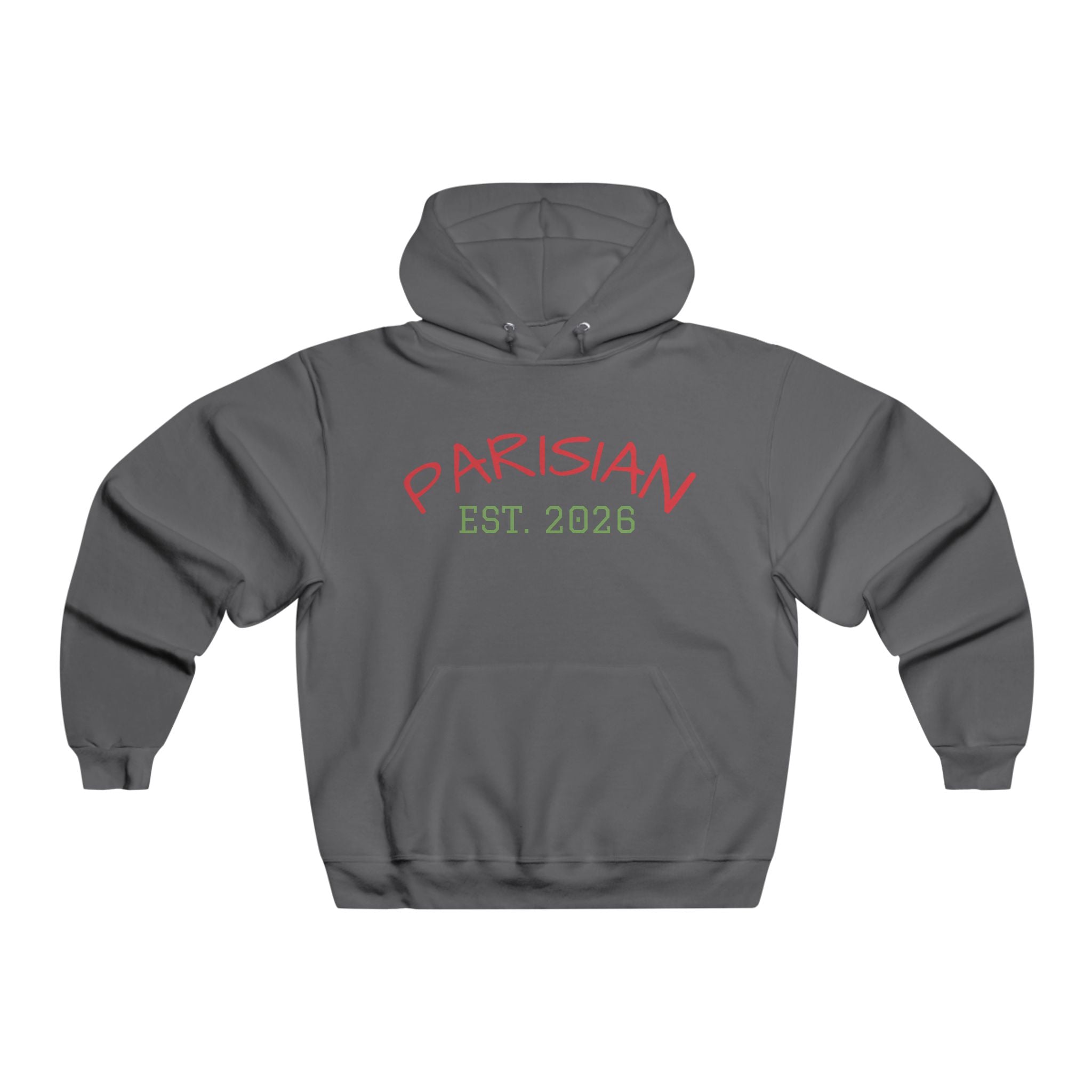Parisian Est. 2026 Hoodie — Olive Pullover Sweatshirt