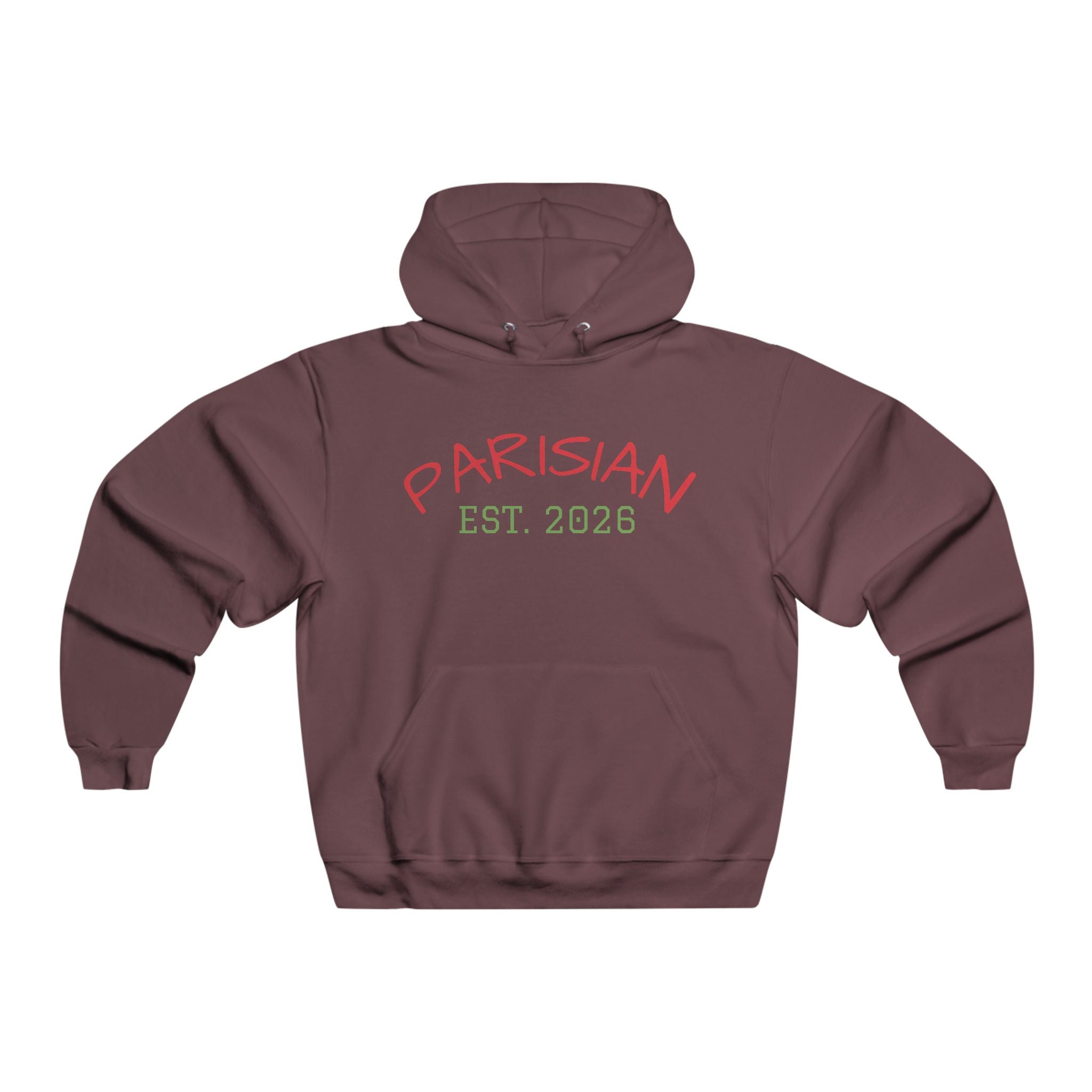 Parisian Est. 2026 Hoodie — Olive Pullover Sweatshirt