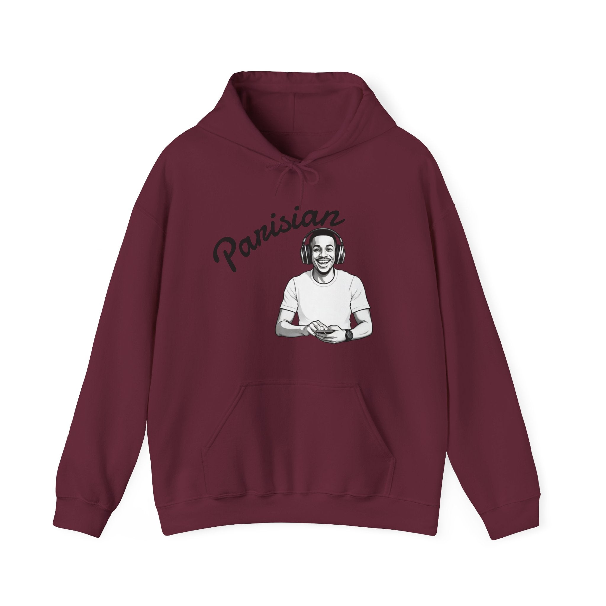 Parisian Hoodie — Retro Graphic Parisian Portrait Pullover