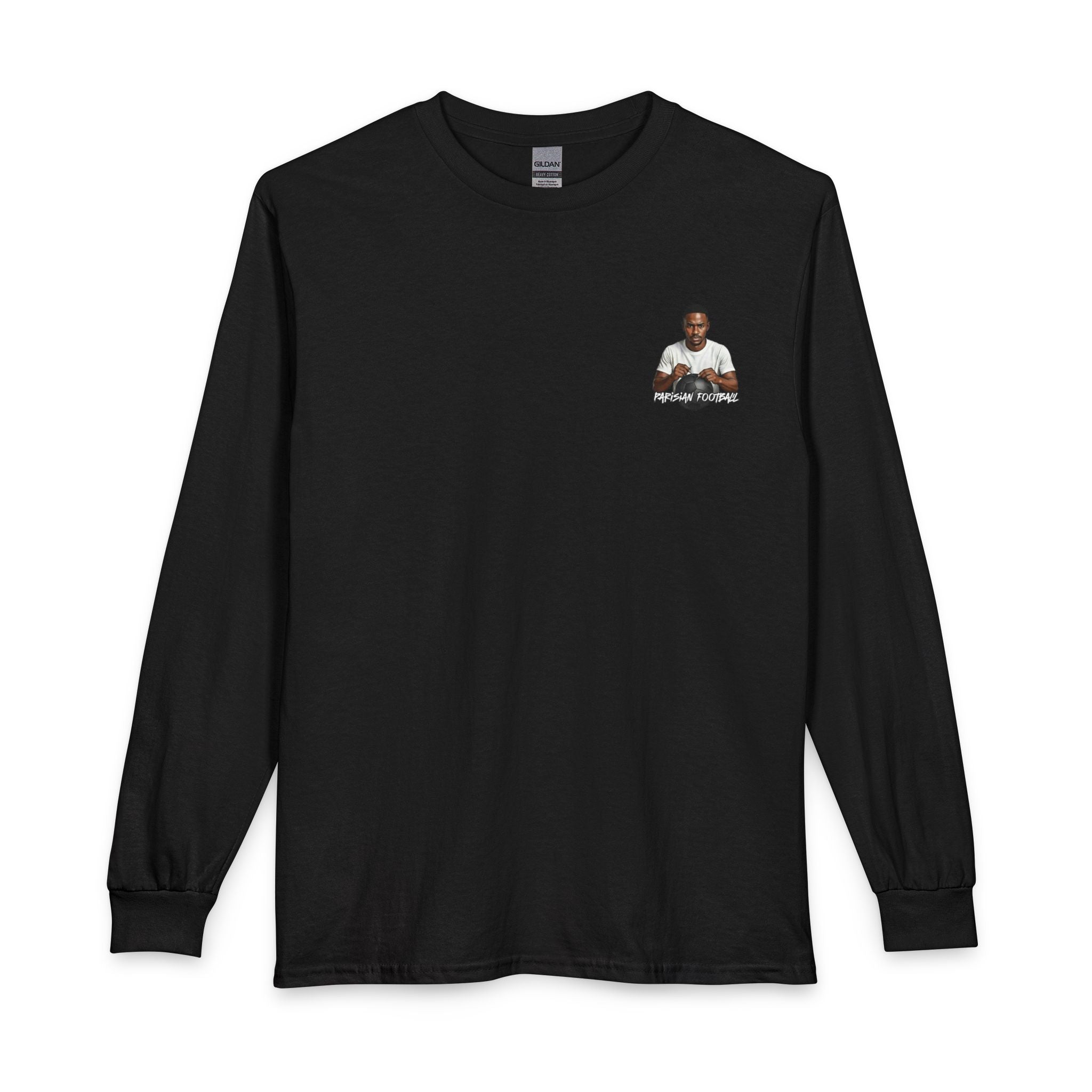 Long Sleeve T-Shirt — Minimal Pocket Basketball Player Graphic