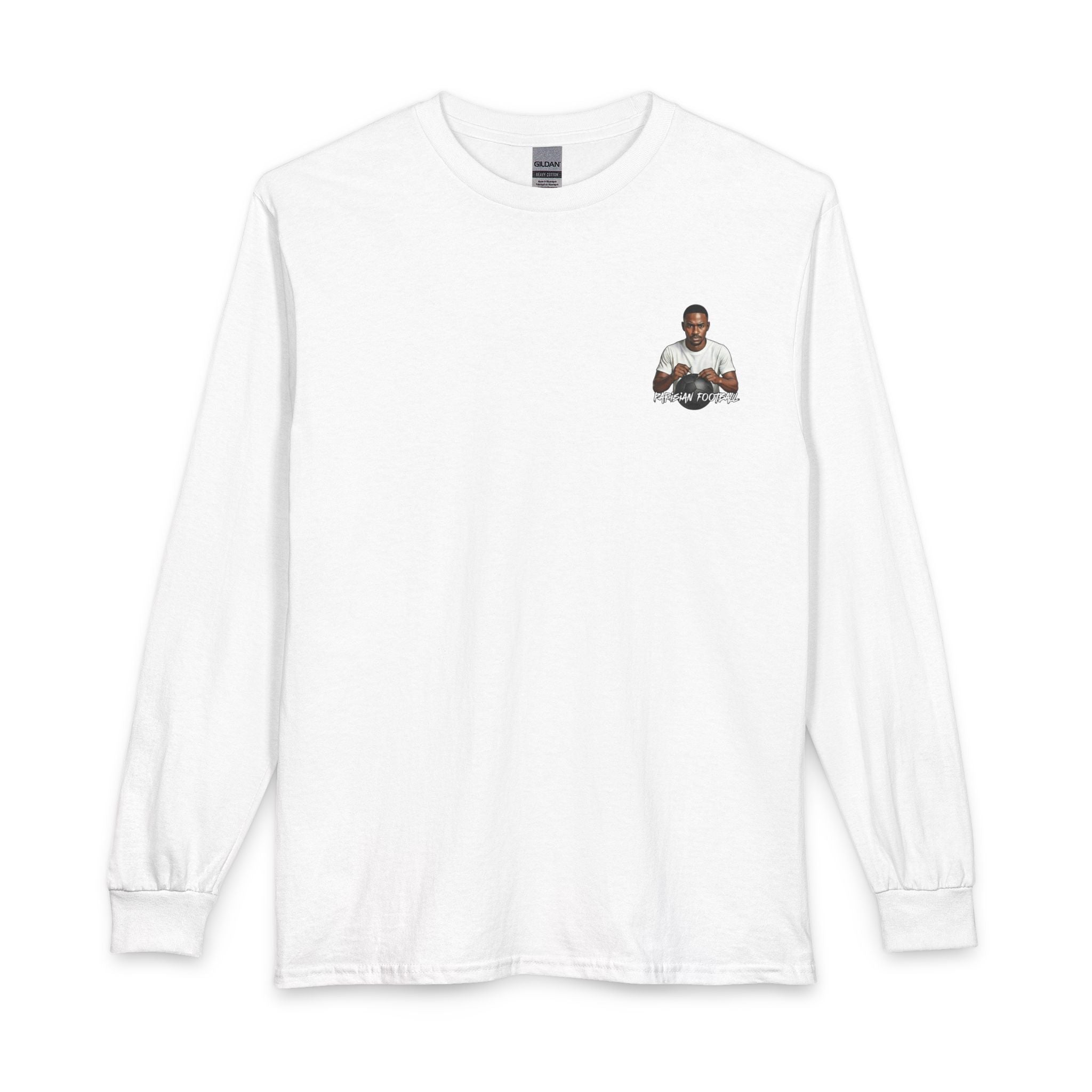 Long Sleeve T-Shirt — Minimal Pocket Basketball Player Graphic