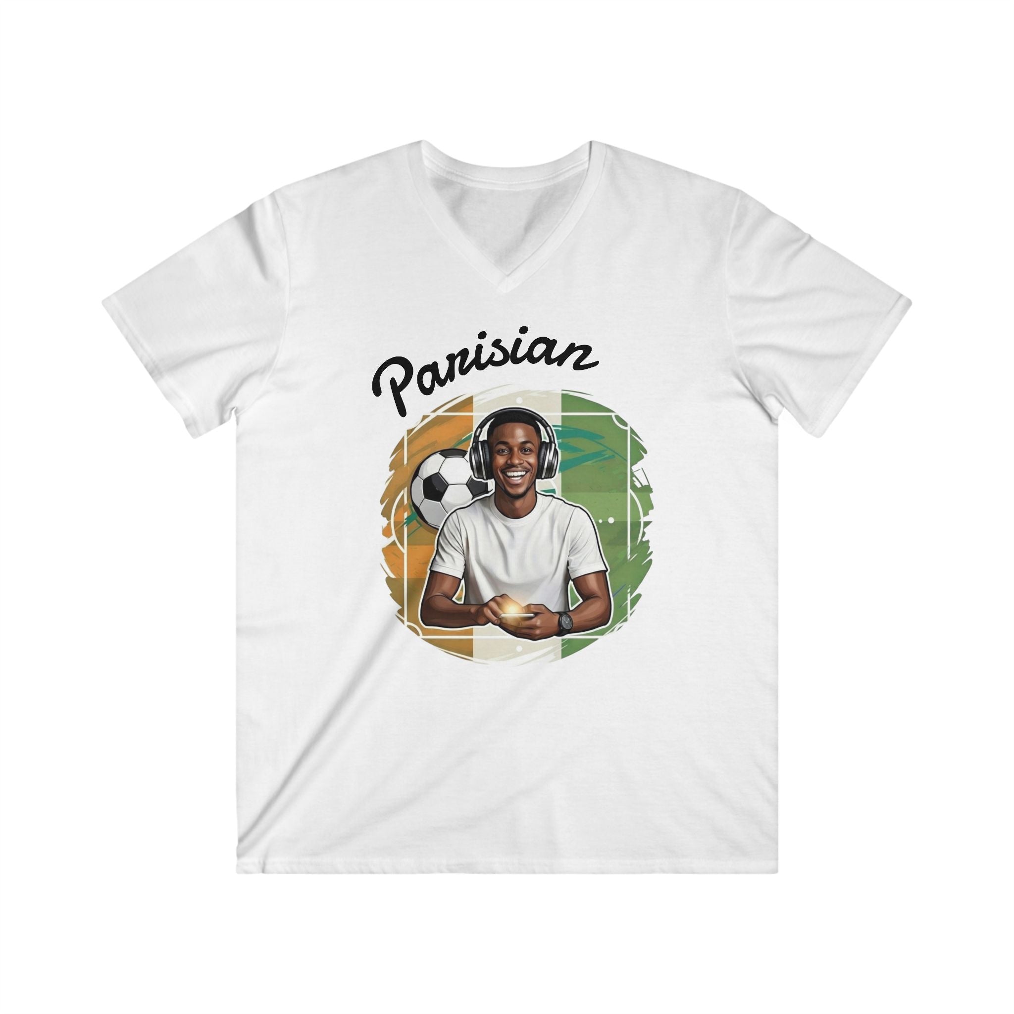 Parisian Football Perfection V-Neck Tee