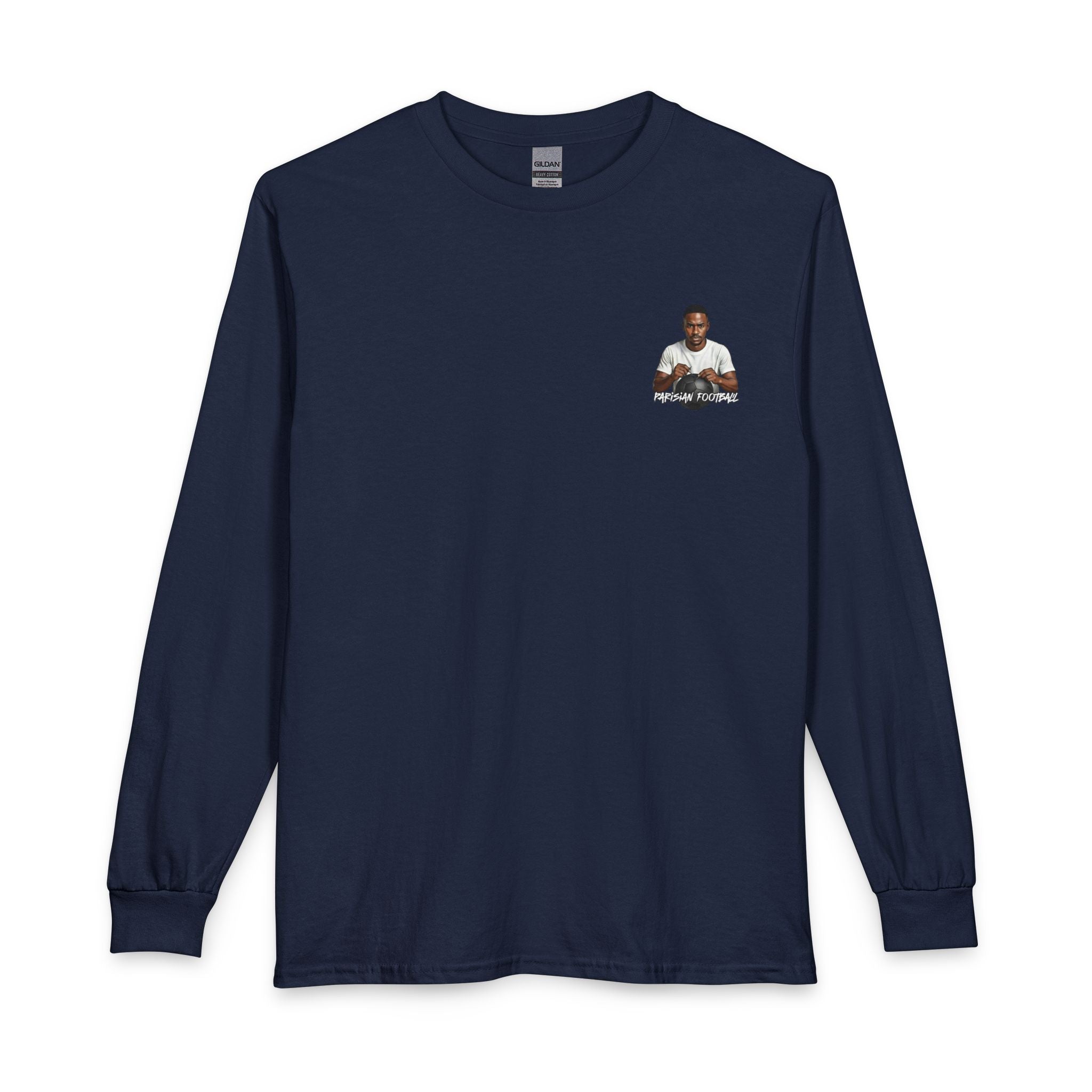 Long Sleeve T-Shirt — Minimal Pocket Basketball Player Graphic