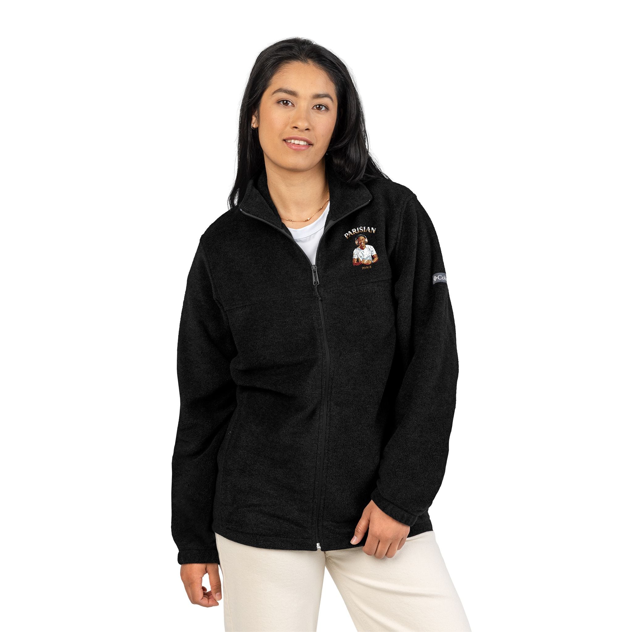 Embroidered Fleece Jacket — "Hoochies" Retro Cartoon Logo