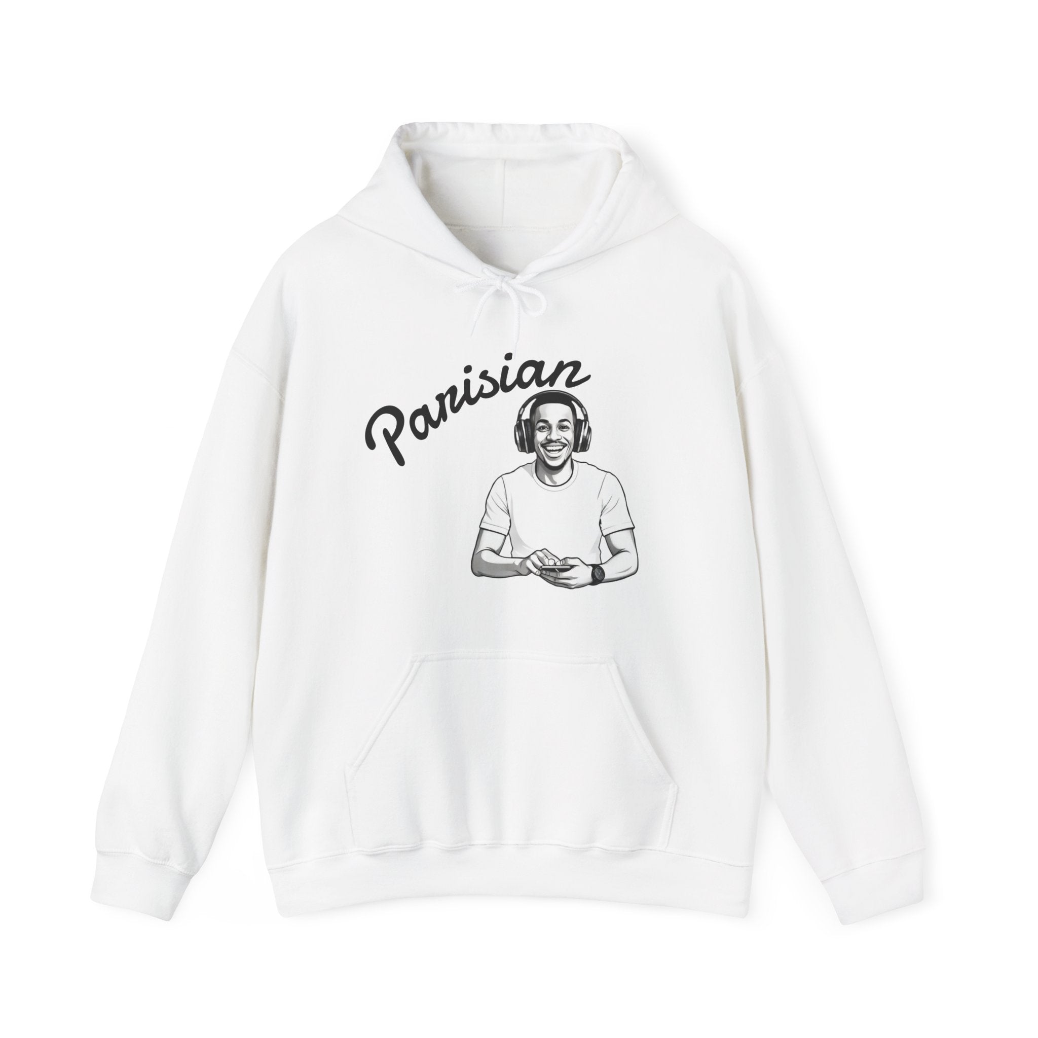 Parisian Hoodie — Retro Graphic Parisian Portrait Pullover