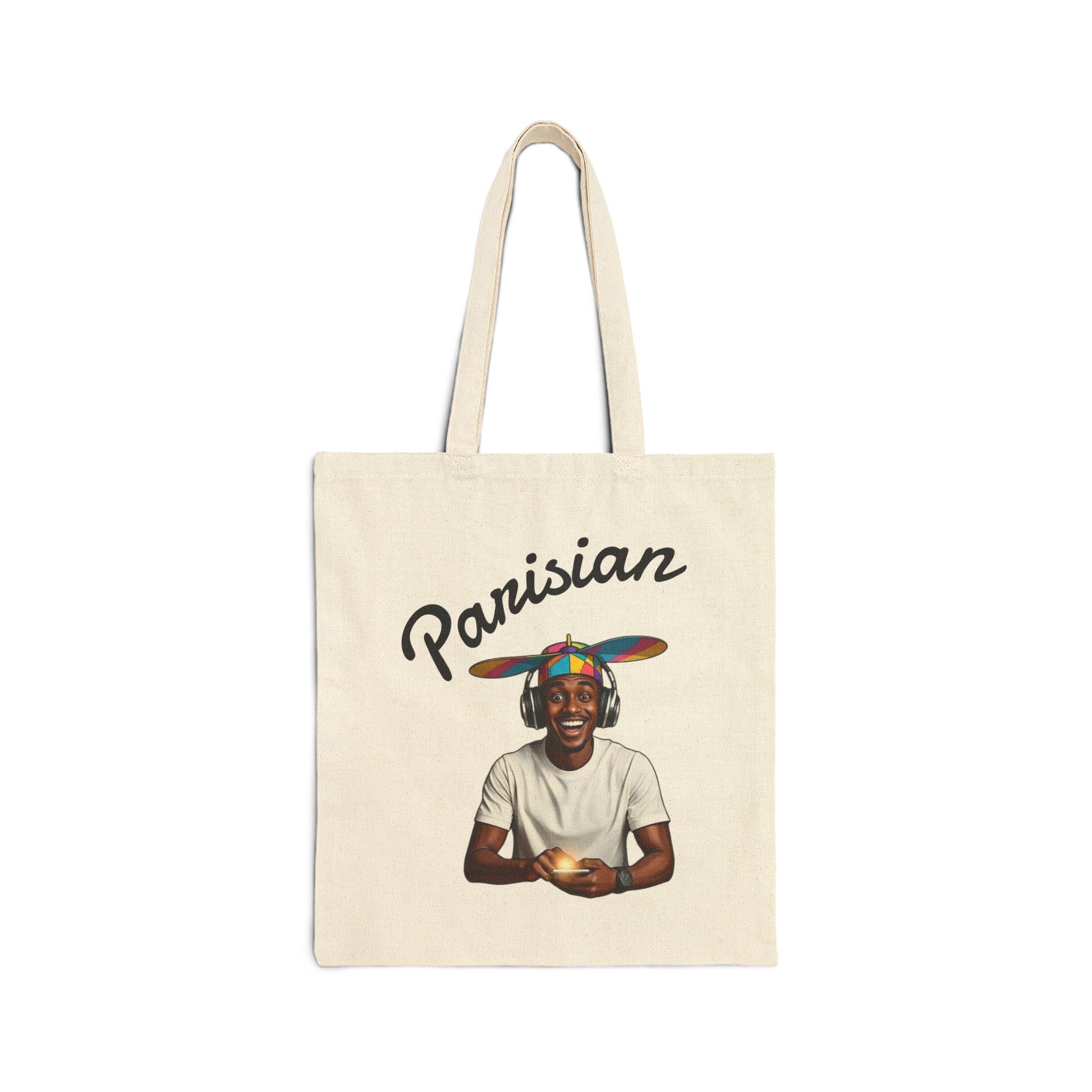 Parisian Tote Bag — Colorful Portrait Canvas Shopper