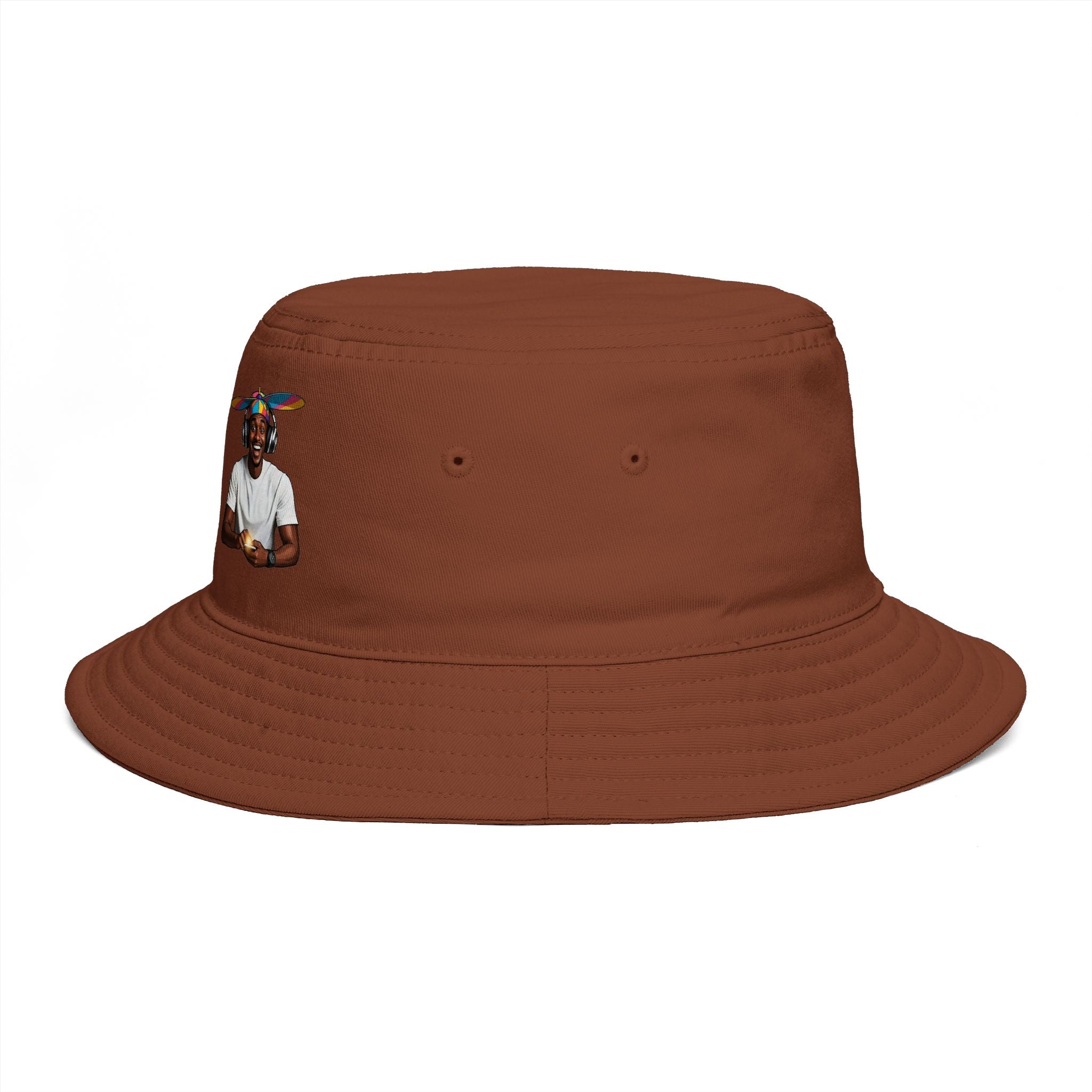 Parisian Football Legend Bucket Hat — Retro Soccer Player Graphic