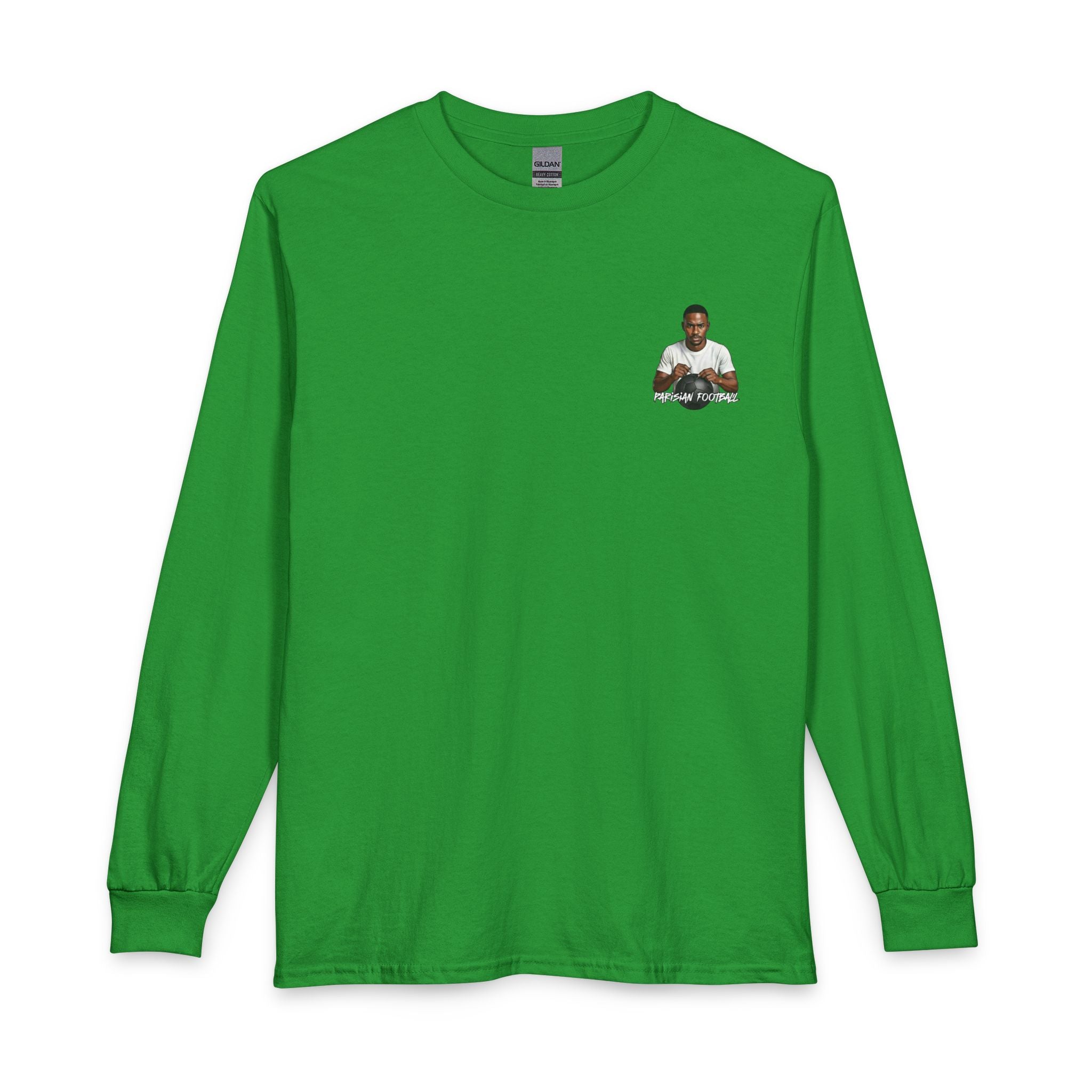 Long Sleeve T-Shirt — Minimal Pocket Basketball Player Graphic