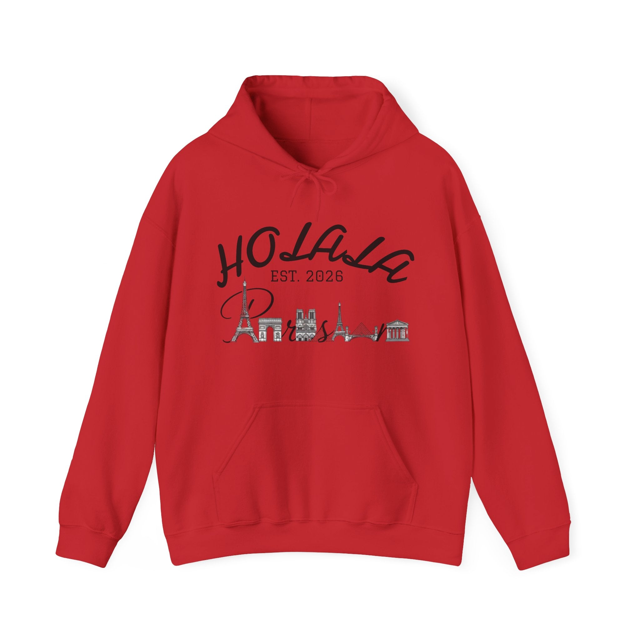 HOLAHA City Skyline Hoodie – 'EST. 2026' Spanish Greeting Sweatshirt