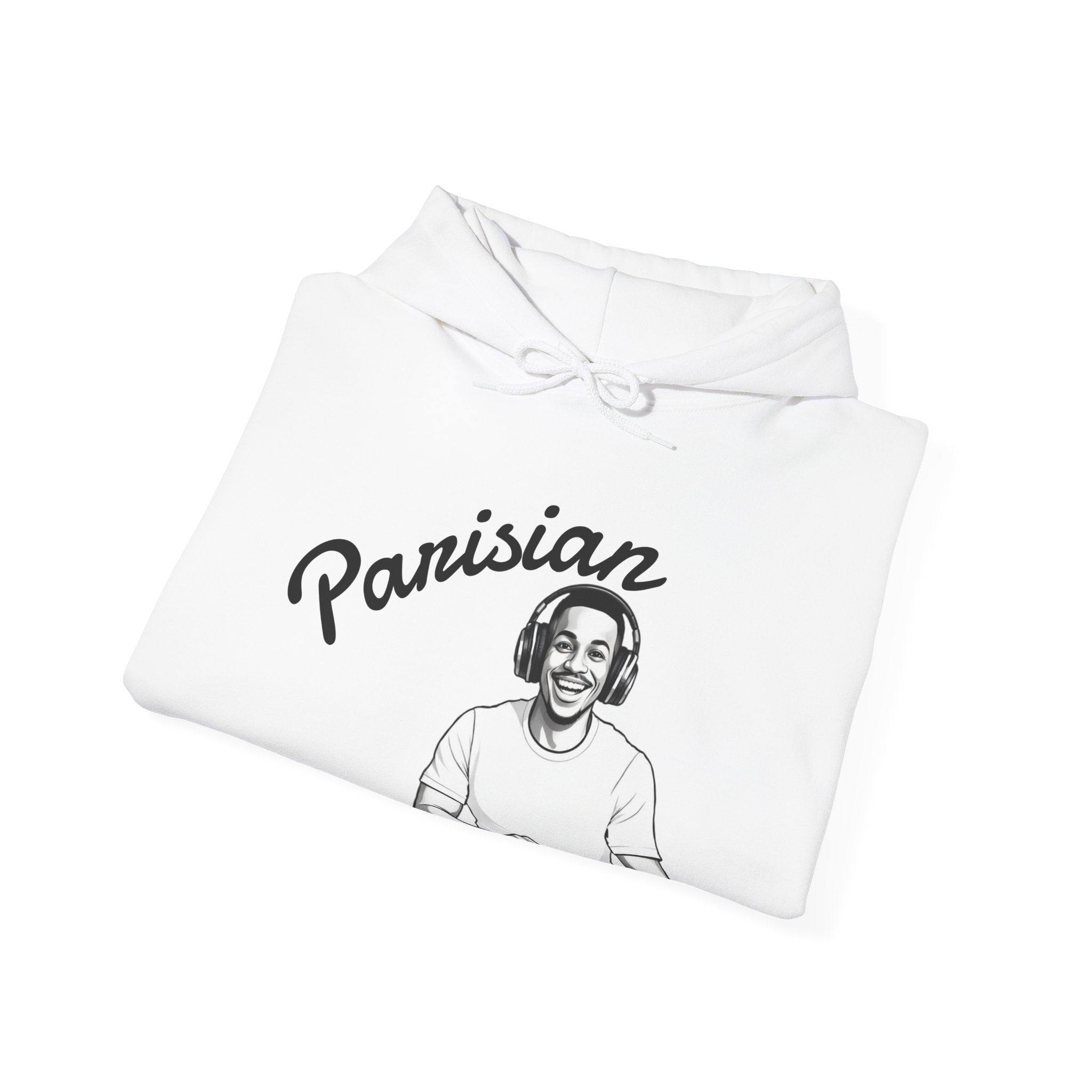Parisian Hoodie — Retro Graphic Parisian Portrait Pullover